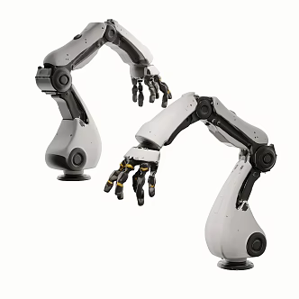 modern mechanical arm 3d model