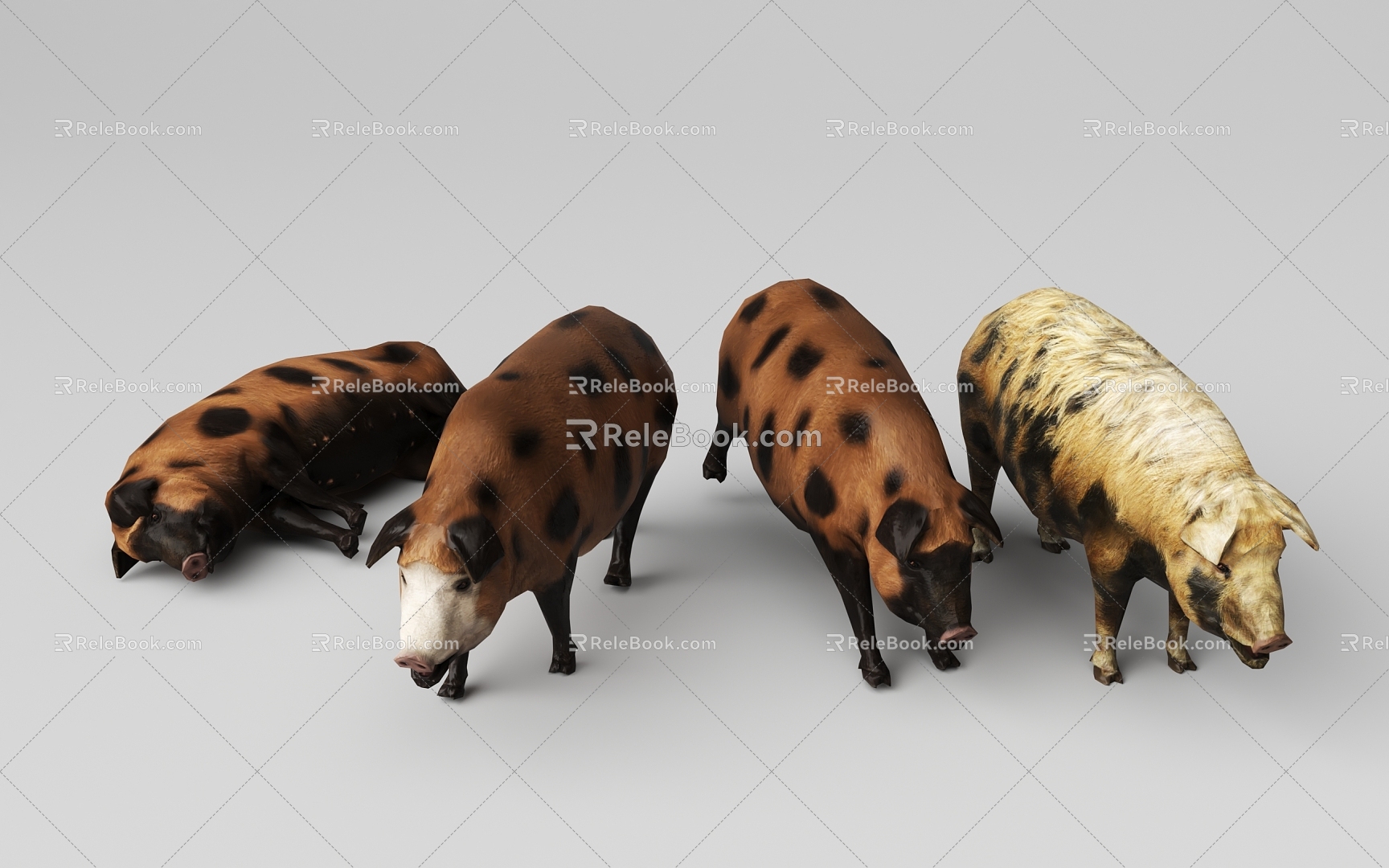 wild boar 3d model