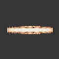 3D Rendered Arch Structure With Block Brick Pattern And Reflective Surface On Dark Background
