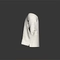 White V Neck Linen Top With Loose Sleeves Casual Comfortable Design