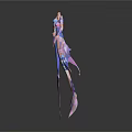 Colorful Mermaid Models With Decorative Upper Bodies And Shiny Tails