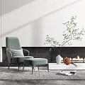 Modern Minotti Single Sofa 3d model