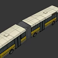 Yellow and White Articulated Bus Number 248 Downtown Express Urban Public Transit