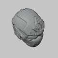 Ronin Ballistic Skull Mask 3d model