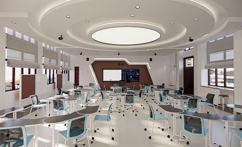 Modern Classroom Demonstration Observation Classroom 3d model