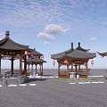 Traditional Chinese Pavilions Architectural Design With One Two Three Story Six Four Corner Styles