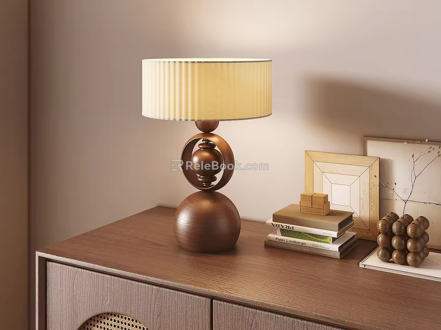Middle Style Table Lamp 3d model