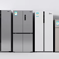 Various Styles and Different Colors of Modern Refrigerators and Freezers for Home Kitchen