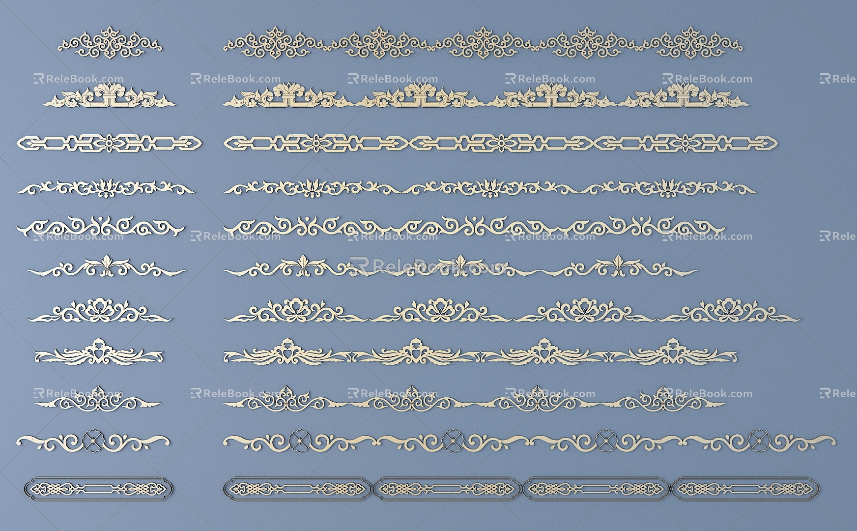 808 Metal Carved 15 3d model