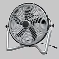 Air Cooler Fan With Metal Stand Black Blades Metal Grill And Effective Ventilation