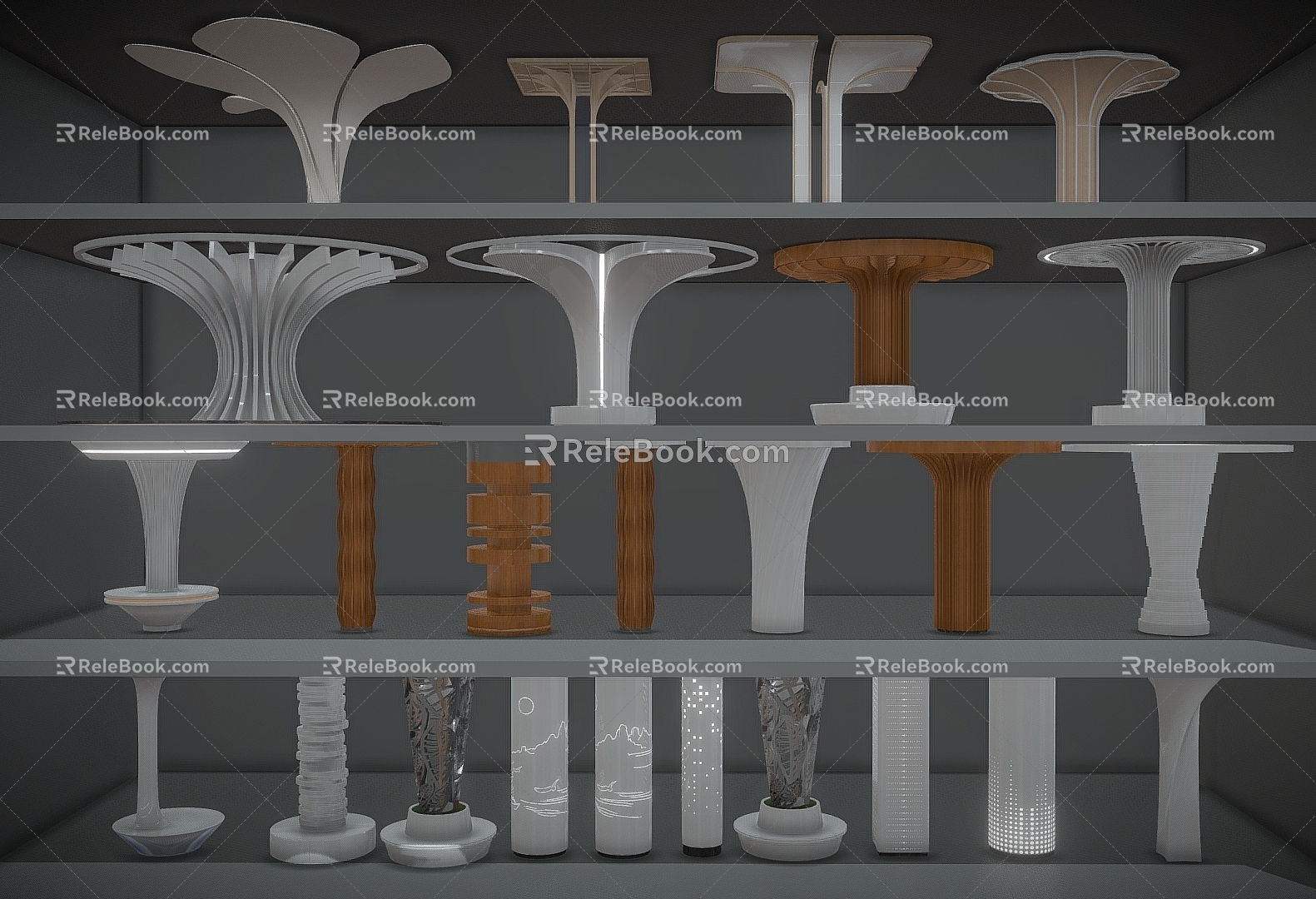 Decorative column Special-shaped column Modeling column model