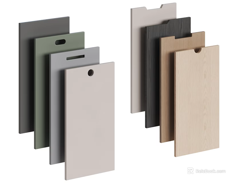 Modern Wall Panels With Multiple Colors And Matte Finish For Interior Design 3d model 