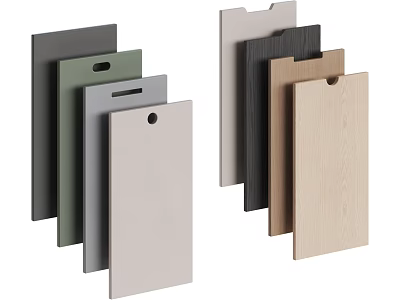 Modern Wall Panels With Multiple Colors And Matte Finish For Interior Design 3d model