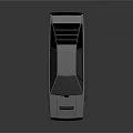 Sleek Retro Futuristic Sports Car With Low Profile Design And Silver Exterior