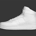 White High Top Daily Use Sneakers With Velcro Straps Smooth Upper And Reflective Soles