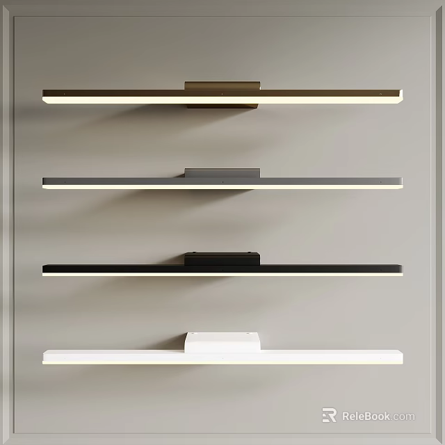 Modern Wall Sconces with Sleek Design in Multiple Colors for Home Interior 3d model