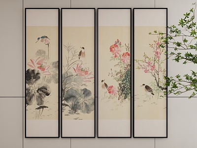 New Chinese Style Decorative Hanging Painting model