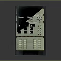 Industrial Electronic Control Panel Equipment With Buttons Indicators And Grid Slots