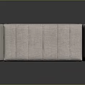 Sleek Modern Ottoman With Light Beige Fabric Padded Seat And Metal Legs