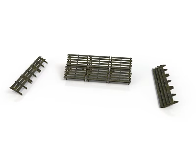 High Quality Black Metal Grating Equipment Set With Three Sturdy Pieces 3d model