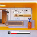 Modern Reception Waiting Reception Area 3d model