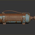 Pressure Tank Science Fiction Tank Gas Tank Gas Tank Hydrogen Cylinder Helium Cylinder Small Bottle Lifestyle Supplies 3d model