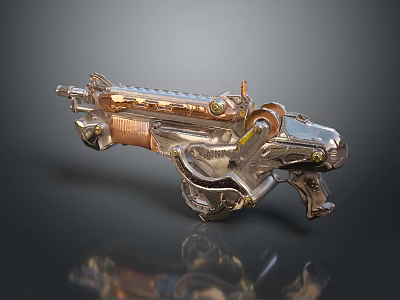 pistol semi-automatic pistol automatic pistol modern weapon hot weapon hot weapon gun military 3d model