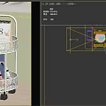 Under the Table Bookshelf Storage Rack Book Book Earphones Iron Rack Iron Rack Ornaments Computer Mouse Keyboard Desk Drawer Calendar Handler 3d model
