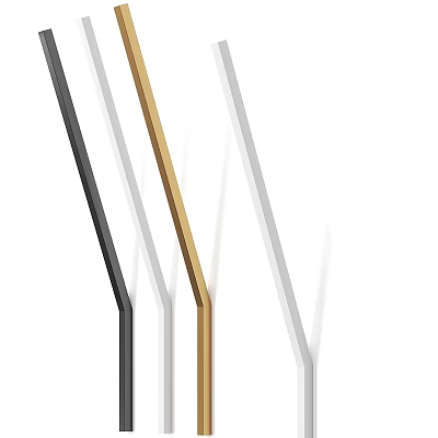 Modern Wall Lamps With Sleek Metal Design And Multiple Color Options 3d model