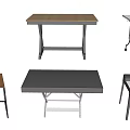 Various Modern Office Desk Designs With Wooden Metal Frame And Wheels