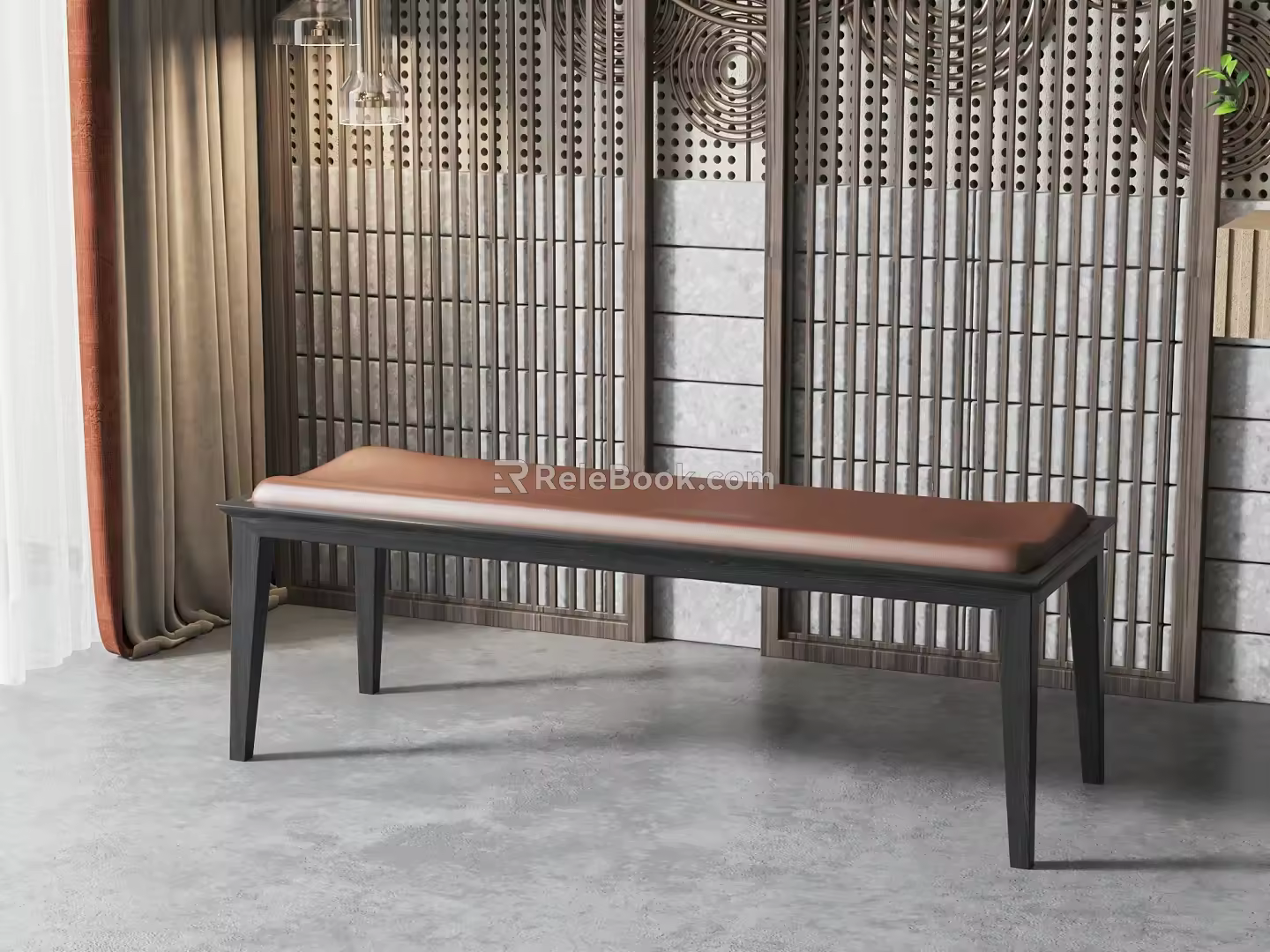 New Chinese Bench 3d model