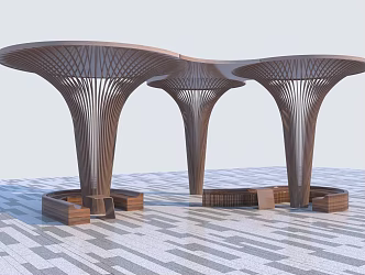 Gallery structure 3d model