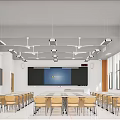 classroom design 3d model