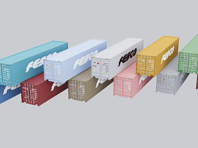 modern container 3d model