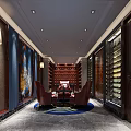 Luxurious Wine Cellar Interior With Wooden Racks Red Chairs Wine Bottles And Table