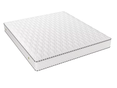 White Textured Mattress With Quilted Surface For Comfortable Sleep Support 3d model