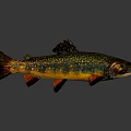 Colorful Decorative Fish Figurine With Vibrant Green Red Orange Hues For Home Decor