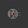 modern turret turntable sci-fi tower defense game tower defense 3d model