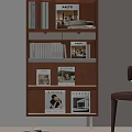 Stylish Modern Wooden Bookcase With Shelves Holding Books Magazines And Decorative Items