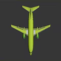 Bright Yellow Aerospace Vehicle With Green Tree Patterns And Red Tail Logo For Cosmic Exploration