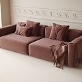 Modern double sofa sofa 3d model