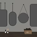mirror bathroom mirror hanging mirror bathroom mirror dressing mirror full-length mirror hanging mirror 3d model