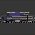 Large Dark Metal Transport Trucks With Loading Platform And Small Car Model