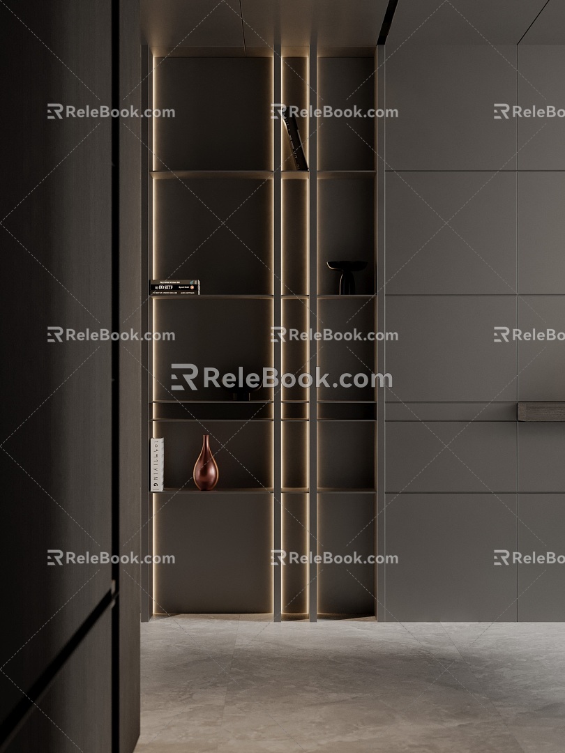 Modern Decorative Cabinet 3d model