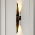 Modern Wall Sconce With Metal And Wood Design For Interior Lighting Decoration