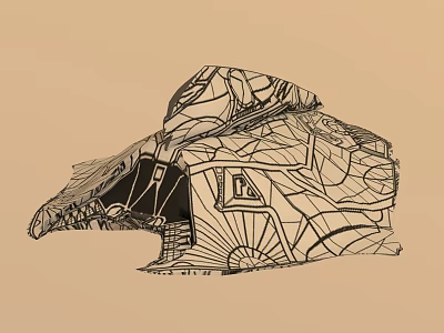 Independence Day Spaceship 3d model