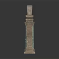 Classical Stone Archway Structure With Carved Columns And Intricate Design Details 3d model