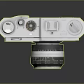 Vintage Electronic Camera Featuring Classic Design And Retro Analog Functions