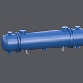 Heat exchanger water pipe filter 3d model