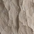 Natural Stone Background Wall In Beige With Irregular Textured Rough Surface 3d model